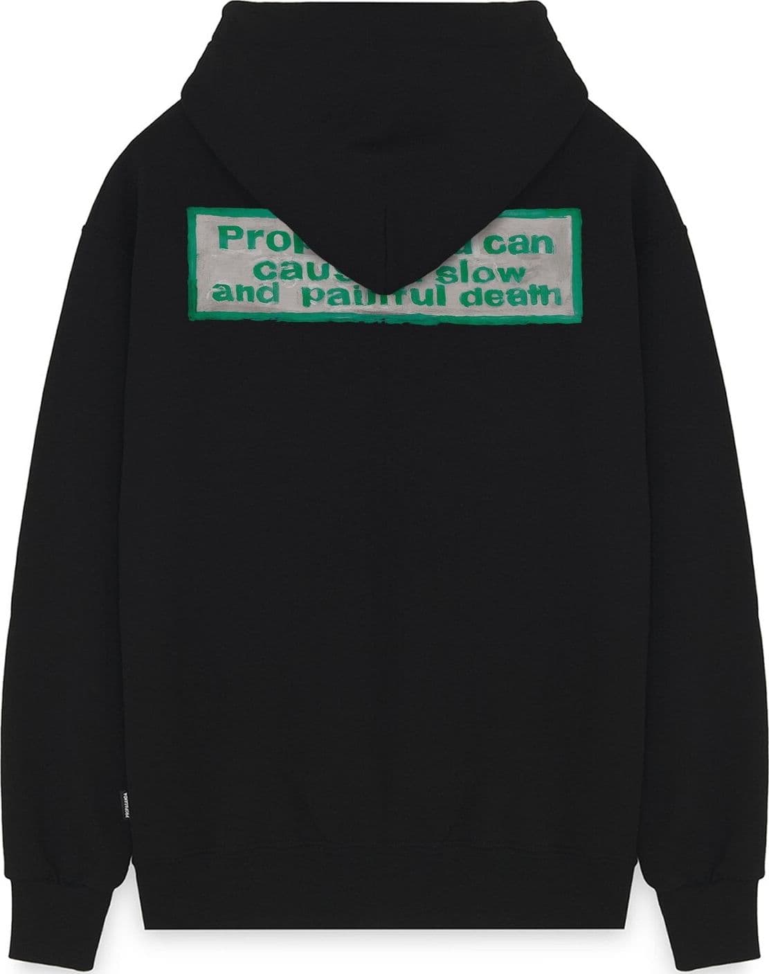 Felpa Propaganda Pocket Zip Hood Black - 2