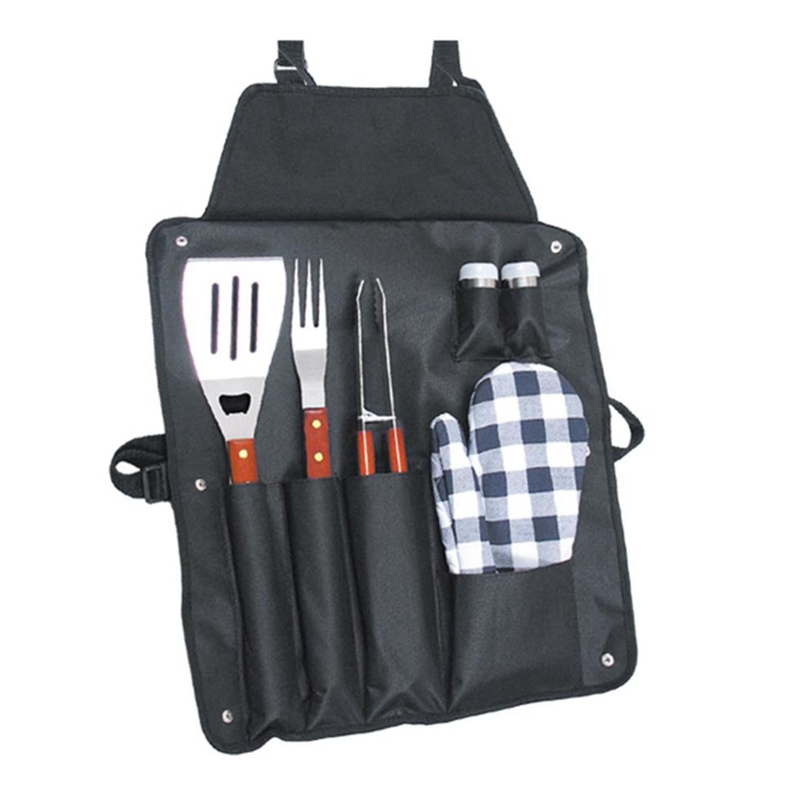 Grembiule da barbecue con accessori per grigliata con piza e paletta - 8
