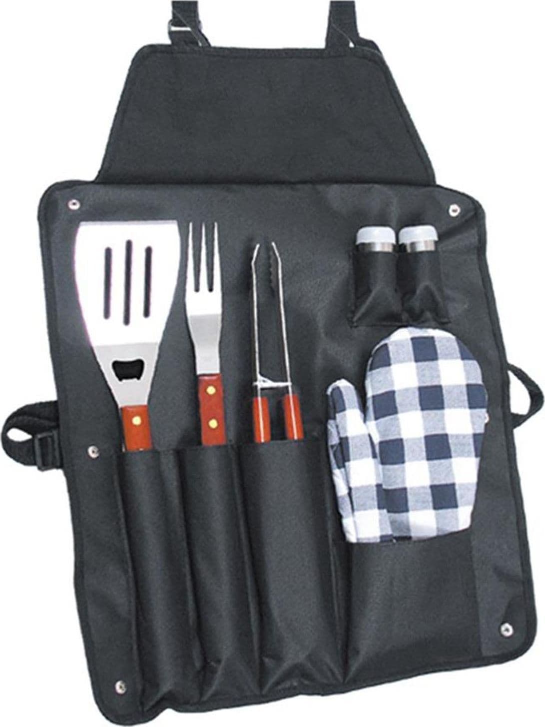 Grembiule da barbecue con accessori per grigliata con piza e paletta - 3