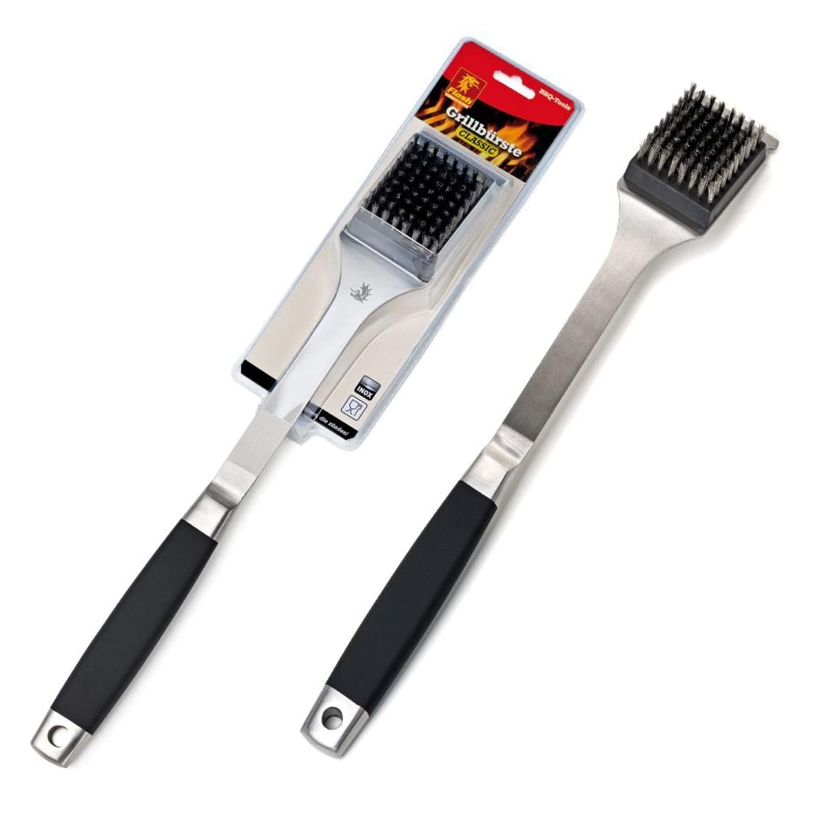 Accessori professionali per barbecue in acciaio Inox con manici isolanti - 5