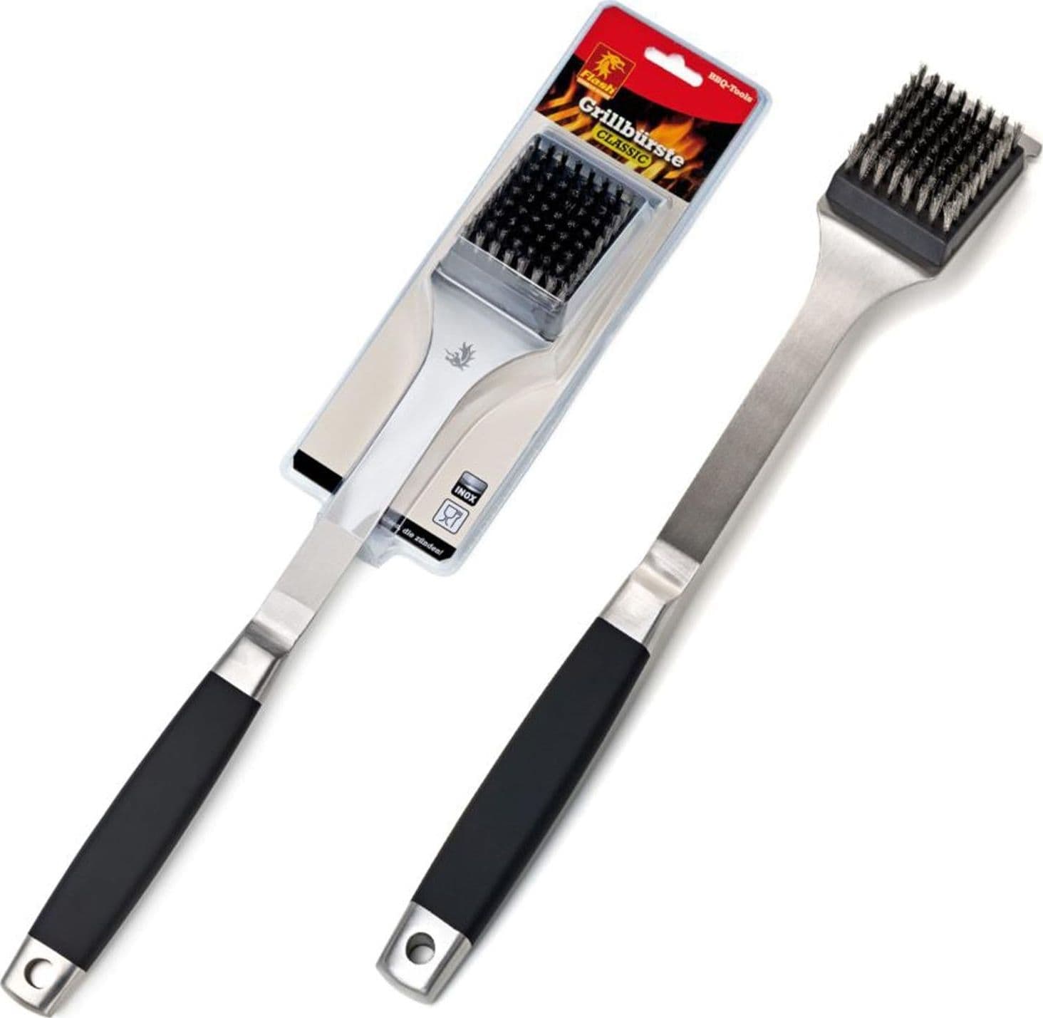 Accessori professionali per barbecue in acciaio Inox con manici isolanti - 2