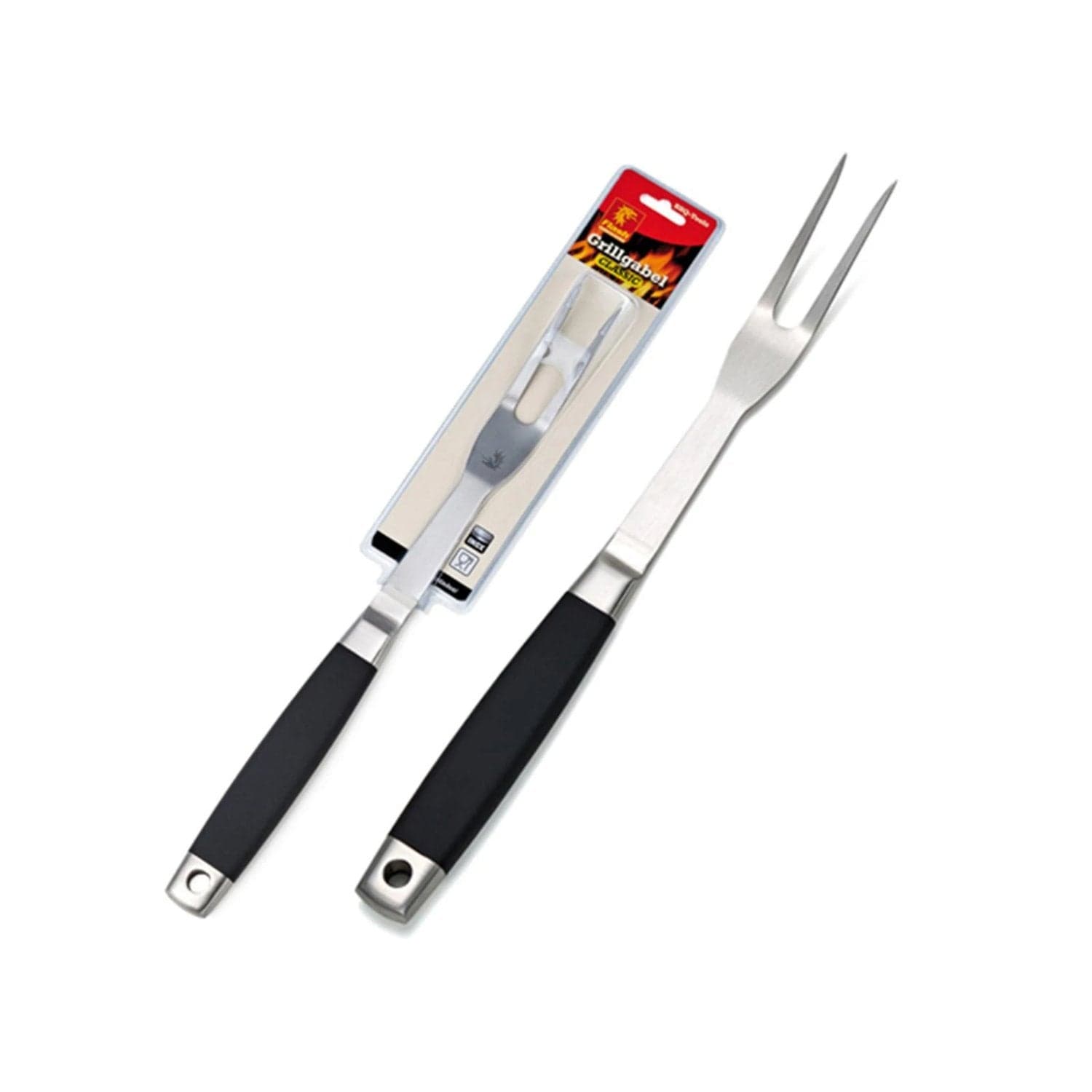 Accessori professionali per barbecue in acciaio Inox con manici isolanti - 3