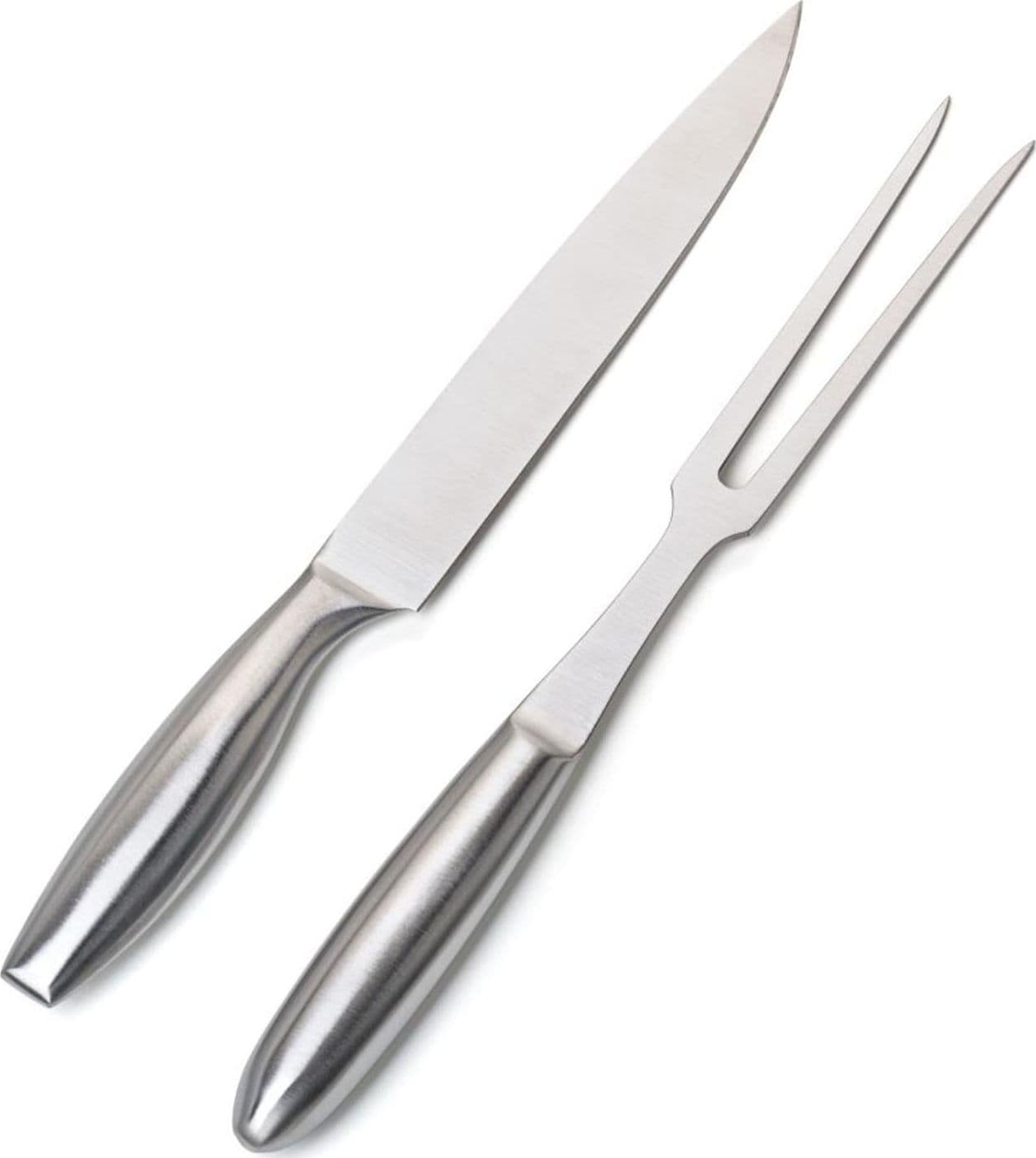 Set professionale da taglio 2 accessori barbecue in acciaio Inox h 33 cm – G.m.r. Trading