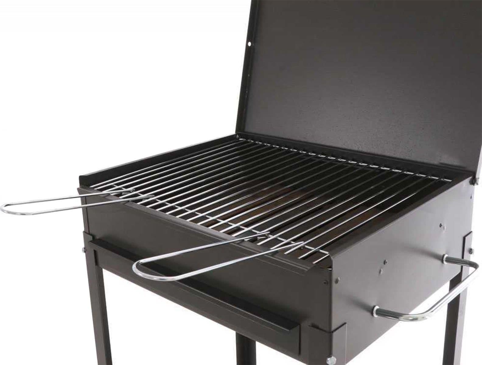 Barbecue a carbone "Stromboli" fornello con tappo e griglia regolabile Made in Italy - 3