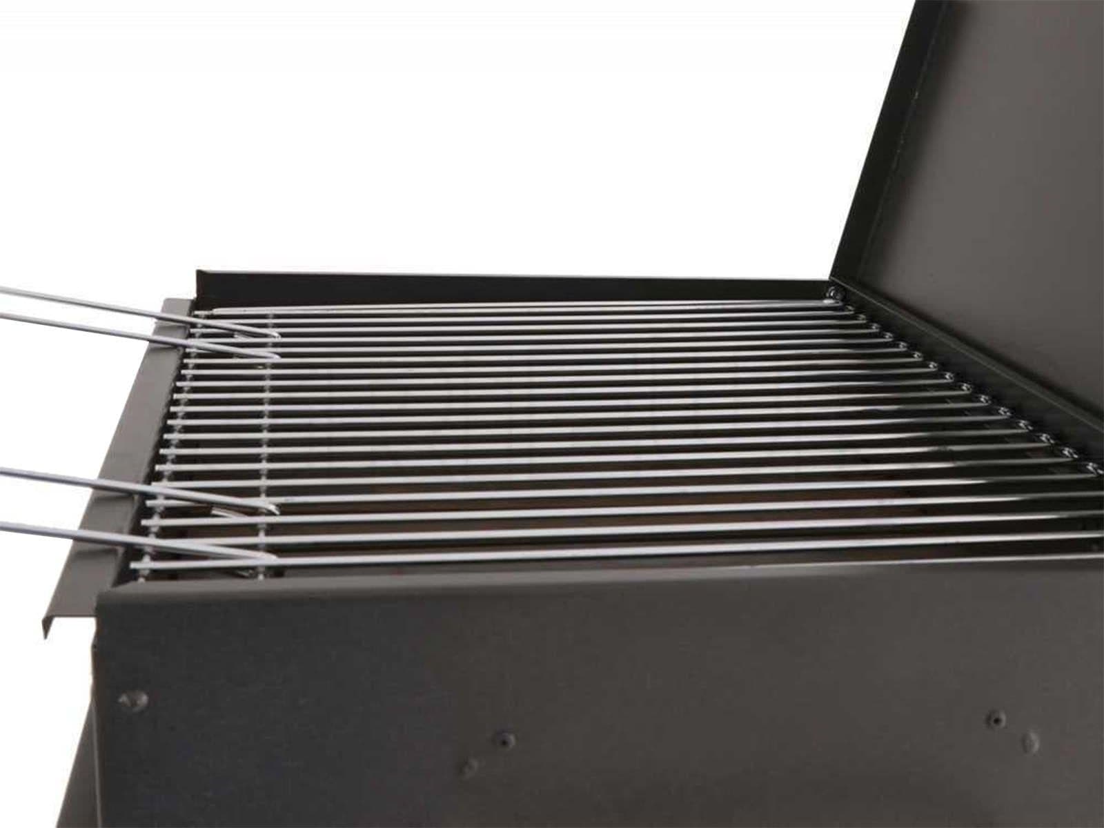 Barbecue a carbone "Stromboli" fornello con tappo e griglia regolabile Made in Italy - 4