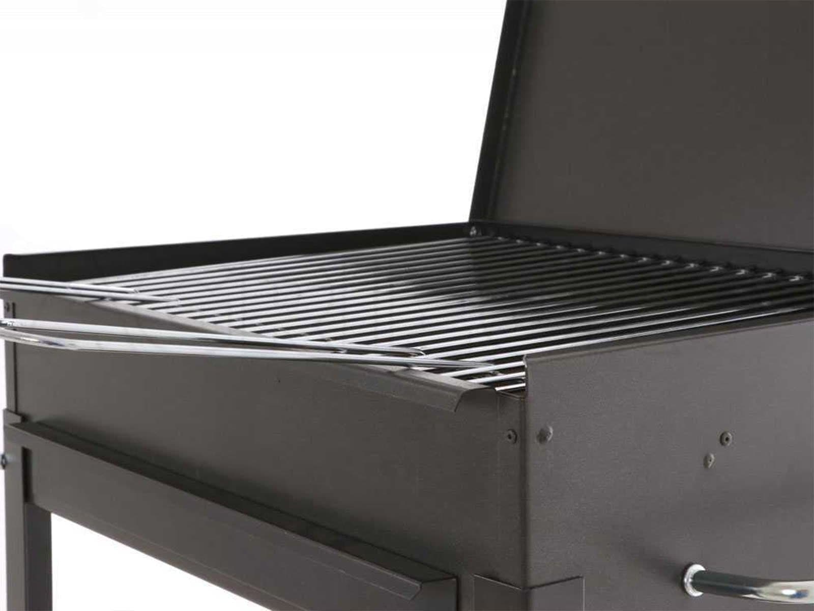 Barbecue a carbone "Stromboli" fornello con tappo e griglia regolabile Made in Italy - 5