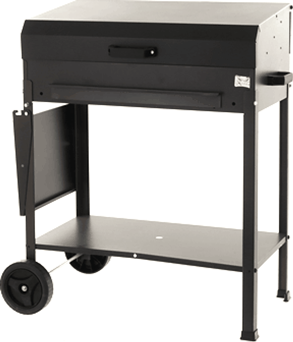 Barbecue a carbonella "Polifemo" griglia regolabile con ruote e tappo "Made in Italy" - 2