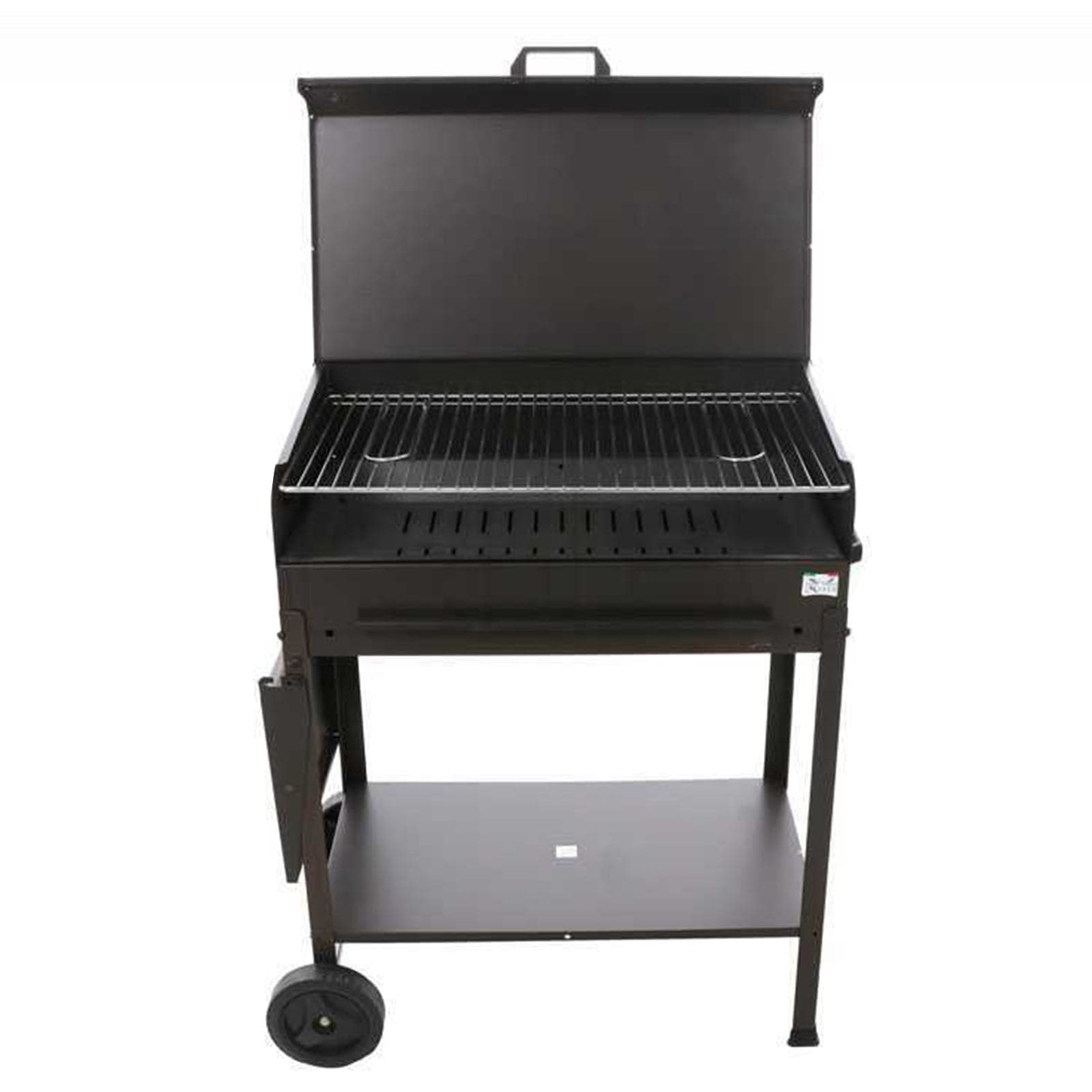 Barbecue a carbonella "Polifemo" griglia regolabile con ruote e tappo "Made in Italy" - 5
