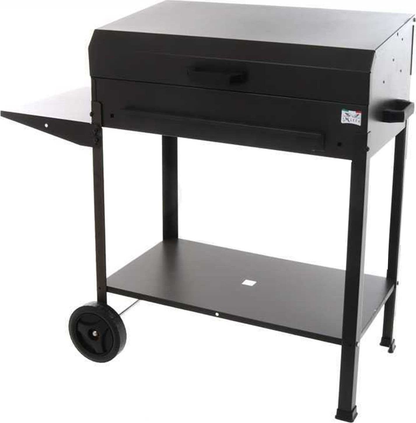 Barbecue a carbonella "Polifemo" griglia regolabile con ruote e tappo "Made in Italy" - 7