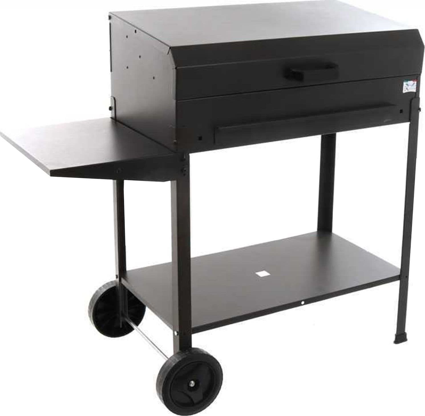 Barbecue a carbonella "Polifemo" griglia regolabile con ruote e tappo "Made in Italy" - 8
