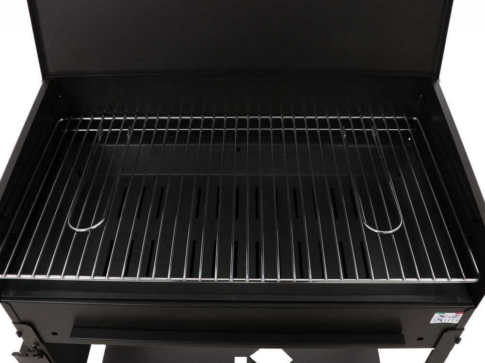 Barbecue a carbonella "Polifemo" griglia regolabile con ruote e tappo "Made in Italy" - 9