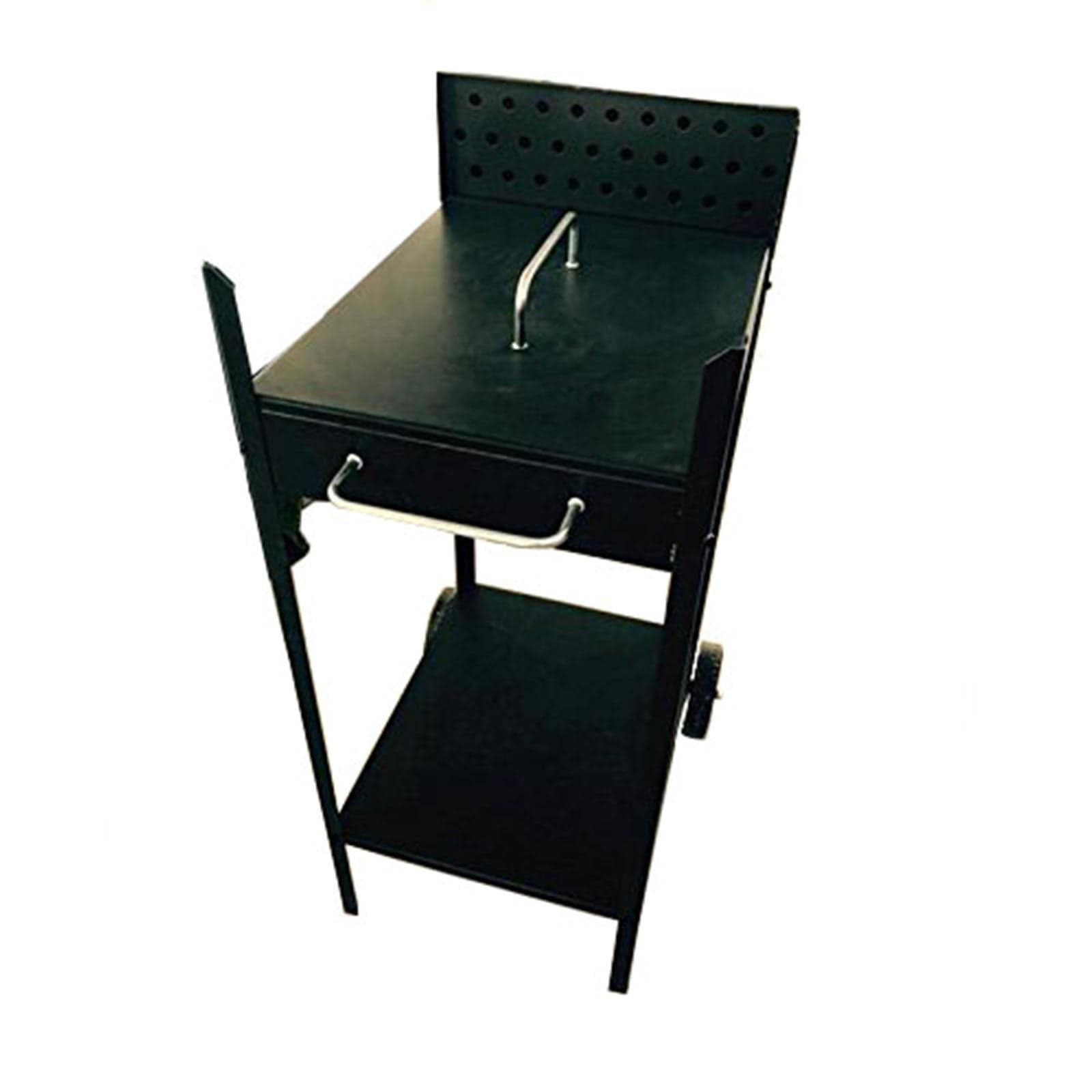 Fornace barbecue acciaio artigianale 40 x 55 fornello carboni con tappo tipo pesante - 2