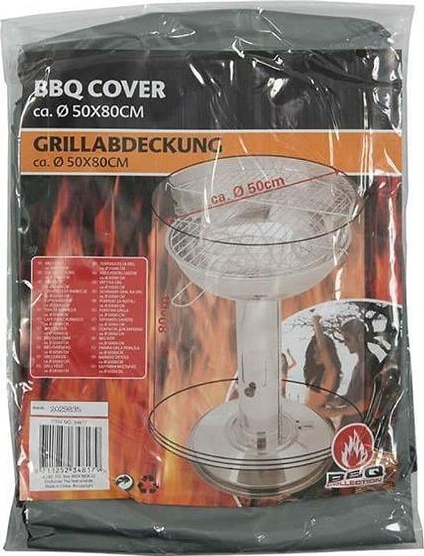 Telo di copertura per barbecue griglia cover bbq diametro 50cm - 2