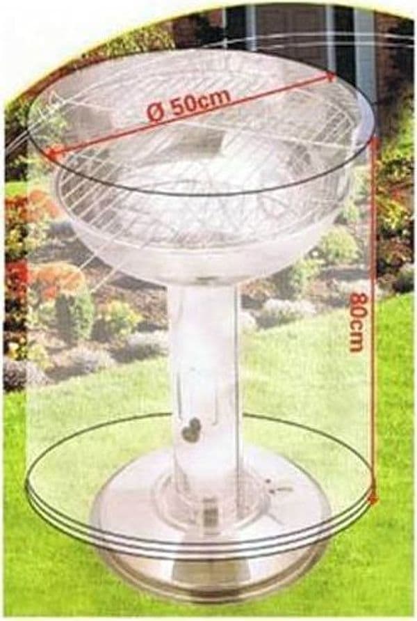 Telo di copertura per barbecue griglia cover bbq diametro 50cm - 3