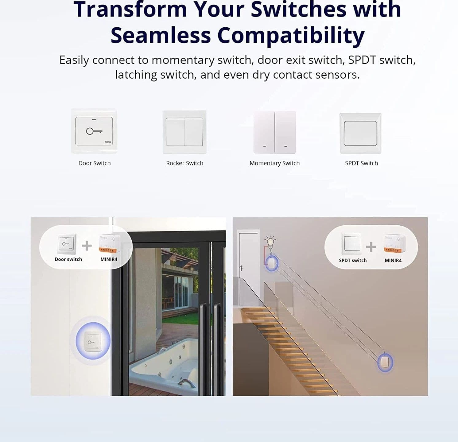 SONOFF MINI R4 EXTREME INTERRUTTORE INTELLIGENTE WIFI NUOVO DESIGN MICRO - 6