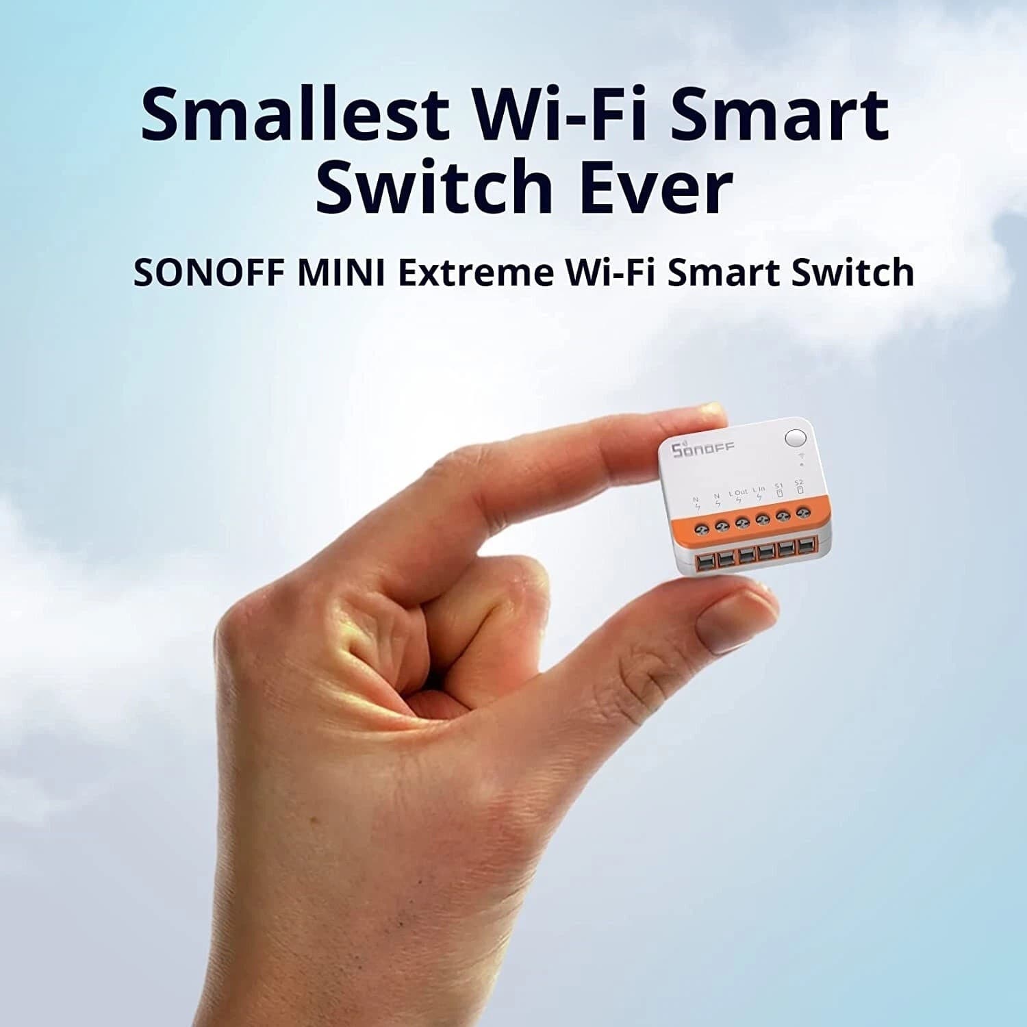 SONOFF MINI R4 EXTREME INTERRUTTORE INTELLIGENTE WIFI NUOVO DESIGN MICRO - 9