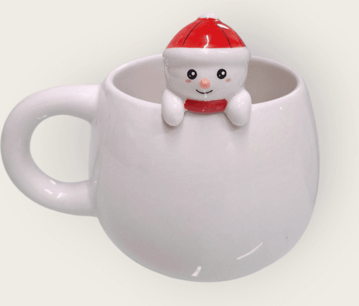 i-Total - Tazza in Cermica con Charm Pupazzo di neve Natale (XL2525I)