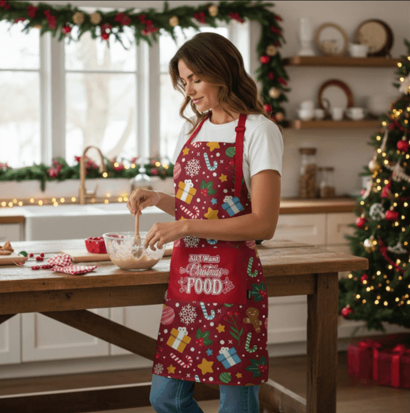 i-Total - Grembiule da Cucina Xmas per Natale (XL2558F) - 2