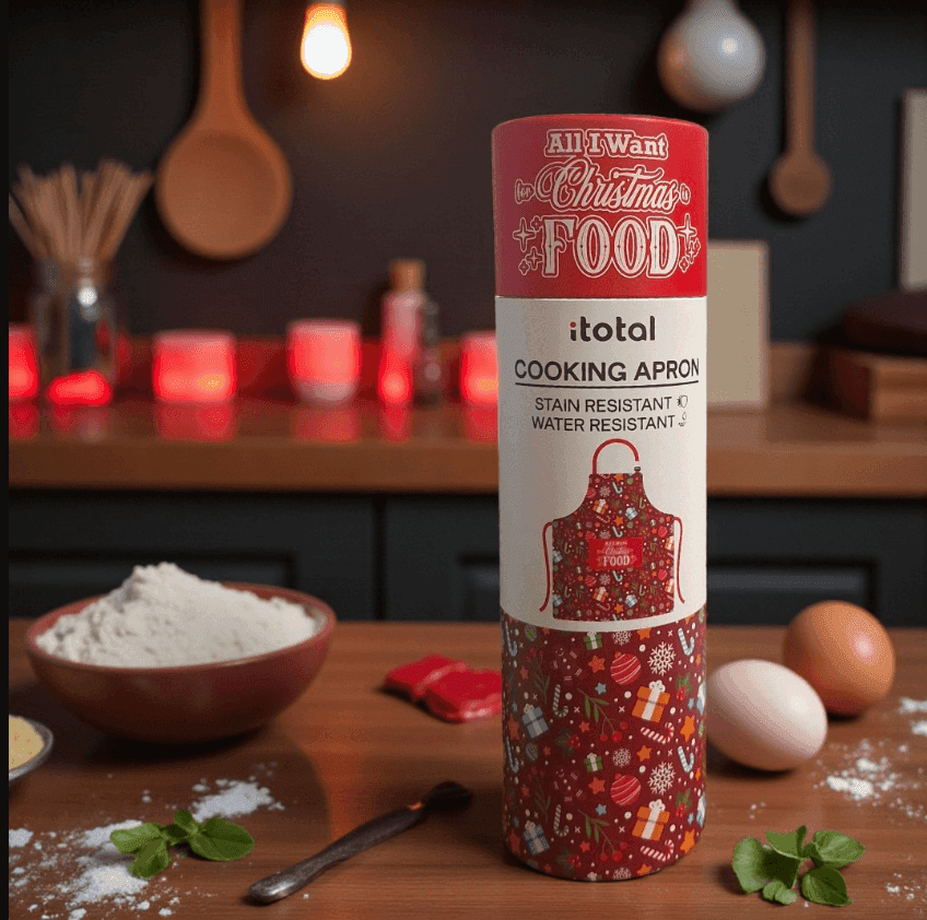 i-Total - Grembiule da Cucina Xmas per Natale (XL2558F) - 3