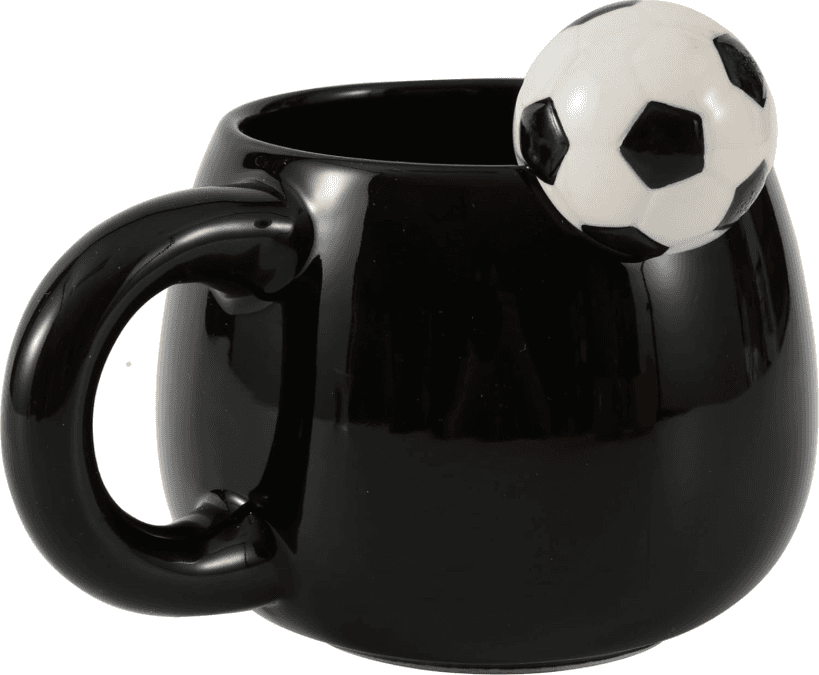 i-Total - Tazza in ceramica con charm Pallone da Calcio (XL2525J)