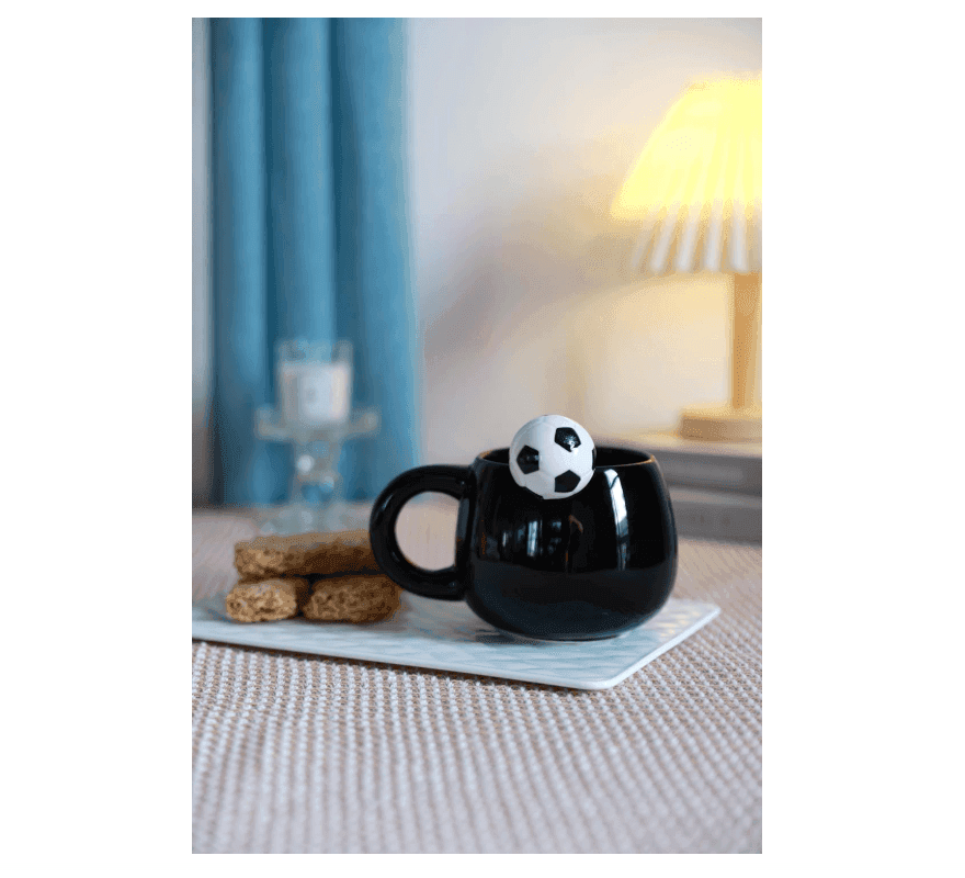i-Total - Tazza in ceramica con charm Pallone da Calcio (XL2525J) - 2