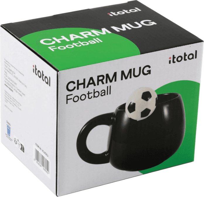 i-Total - Tazza in ceramica con charm Pallone da Calcio (XL2525J) - 3