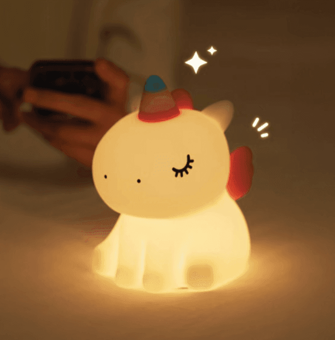 Olli - Lampada Luce Notturna in Silicone Chibi Friends Unicorno - 2