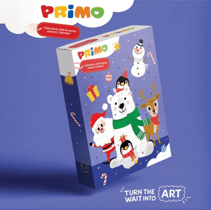 Primo - Calendario dell'Avvento Natale 2025 con 24 sorprese tra materiali per colorare, modellare e creare. - 2