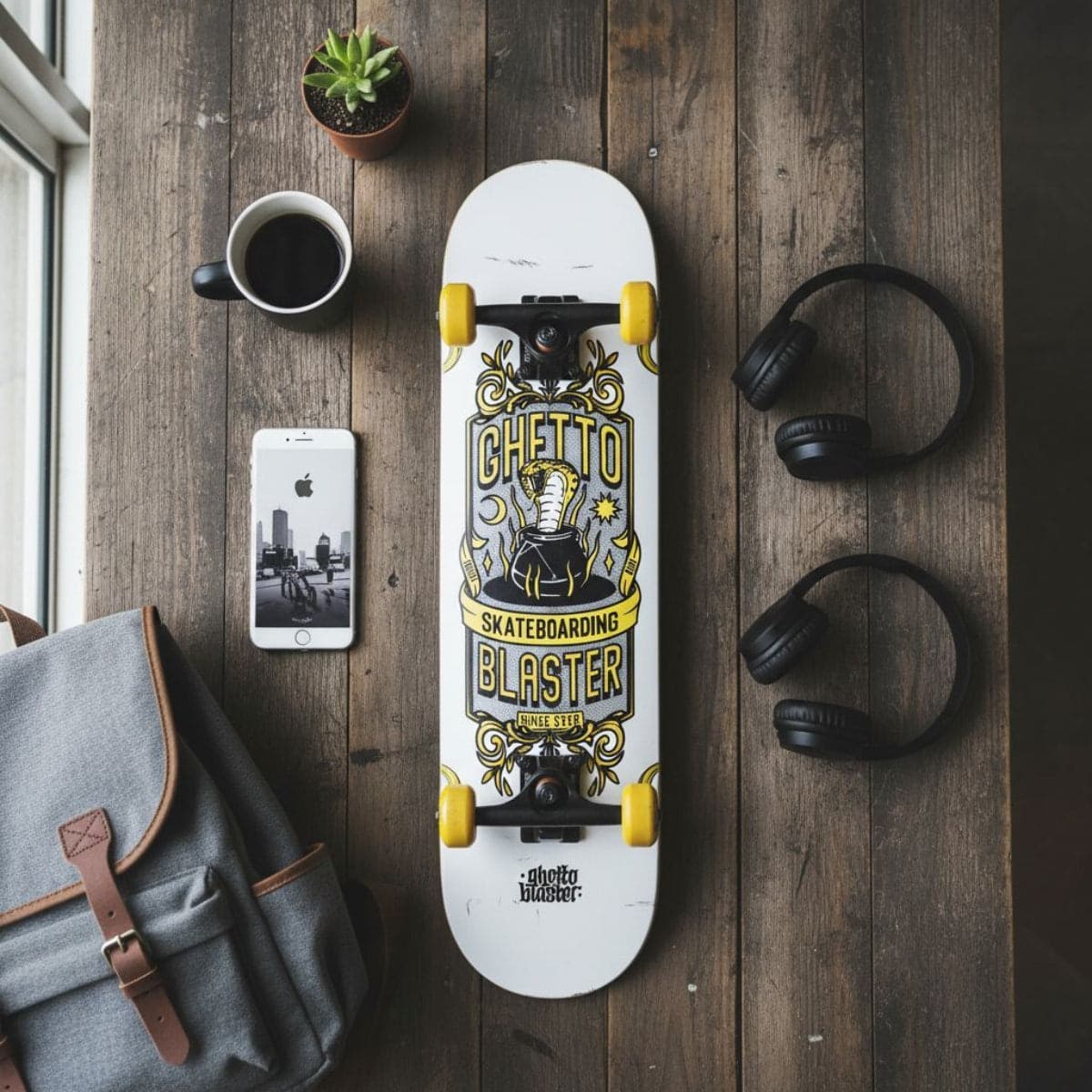 Skateboard Ghettoblaster per iniziare Kobra  Yellow 8.0" - 8