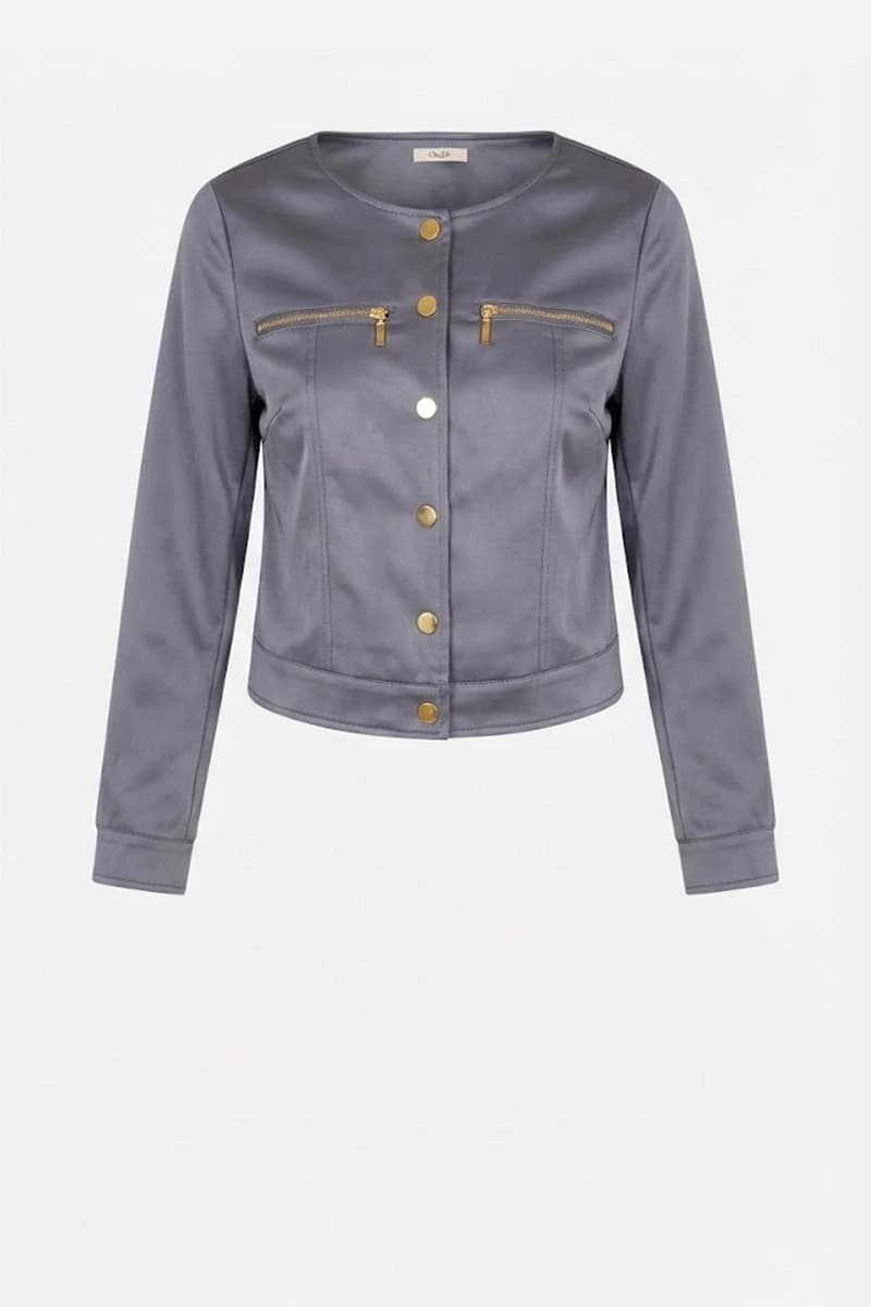 Giacchina in ecopelle con bottoni automatici | NO-NA' - 3