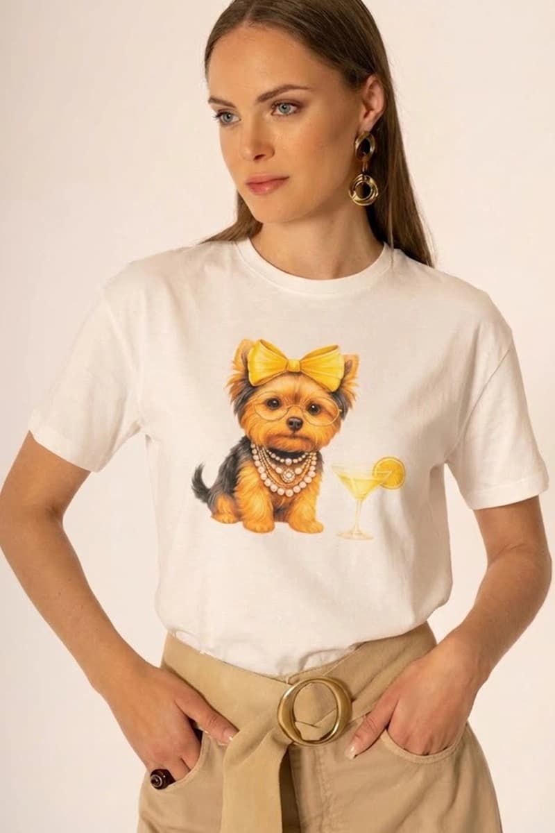 T-shirt stampata Spritz Dog in cotone | NO-NA' - 3