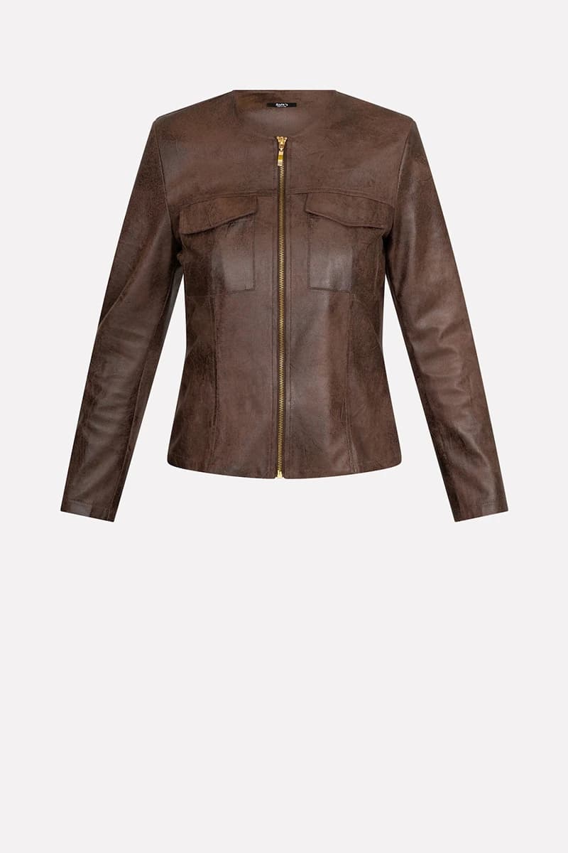 Giacca ecopelle con zip | SISTE'S - 2