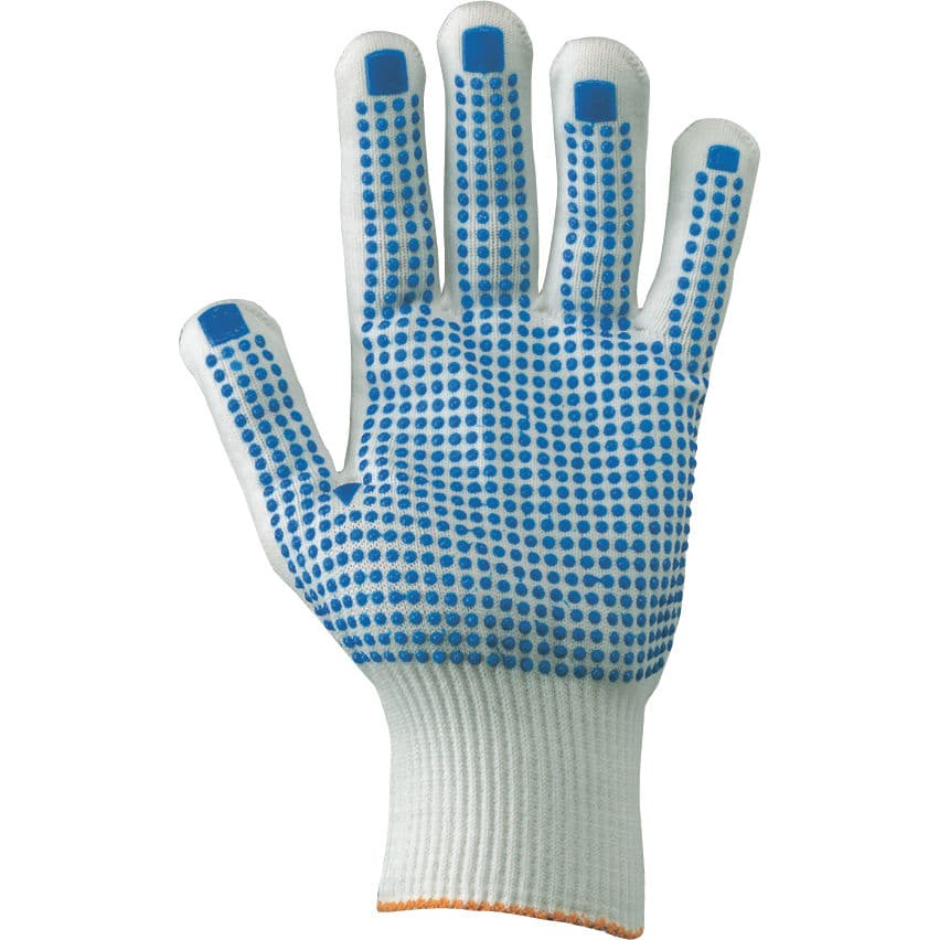Guanti da lavoro con dorso aggrappante e polsino elastico a filo continuo TG 10 - 3
