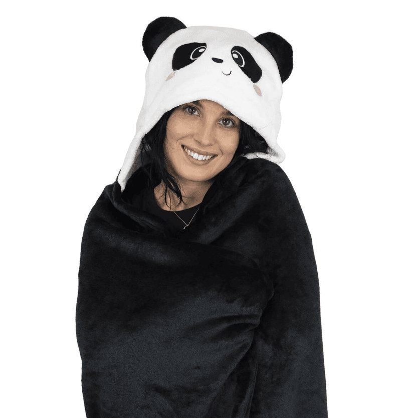 Legami - Coperta con Cappuccio a tema Panda (CBL0001) - 2