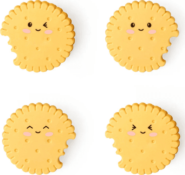 Legami - Set di 4 Clip Chiudi Pacco - Cookie - Bag Clips (CLIP0003) - 4
