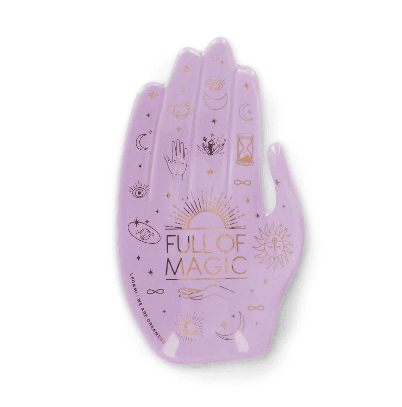 Legami - Piattino in Ceramica Svuotatasche Decorato a Mano - Magic - Rings & Things (CPL0005)
