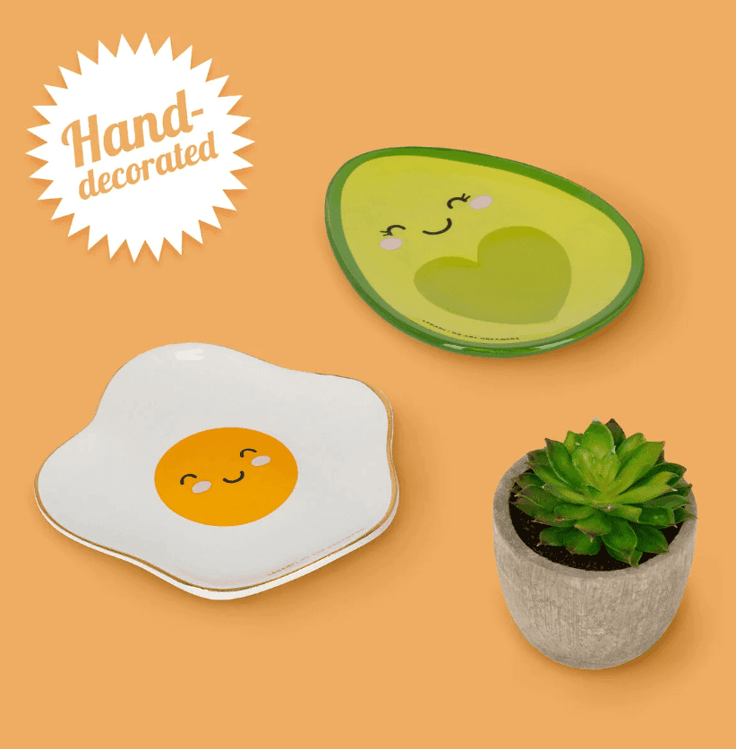 Legami - Piattino in Ceramica Svuotatasche Decorato a Mano - Egg - Rings & Things (CPL0003) - 3