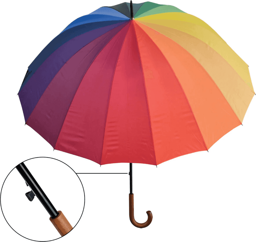 Legami - Ombrello Multicolore nei colori dell'Arcobaleno (UMBMC0002)
