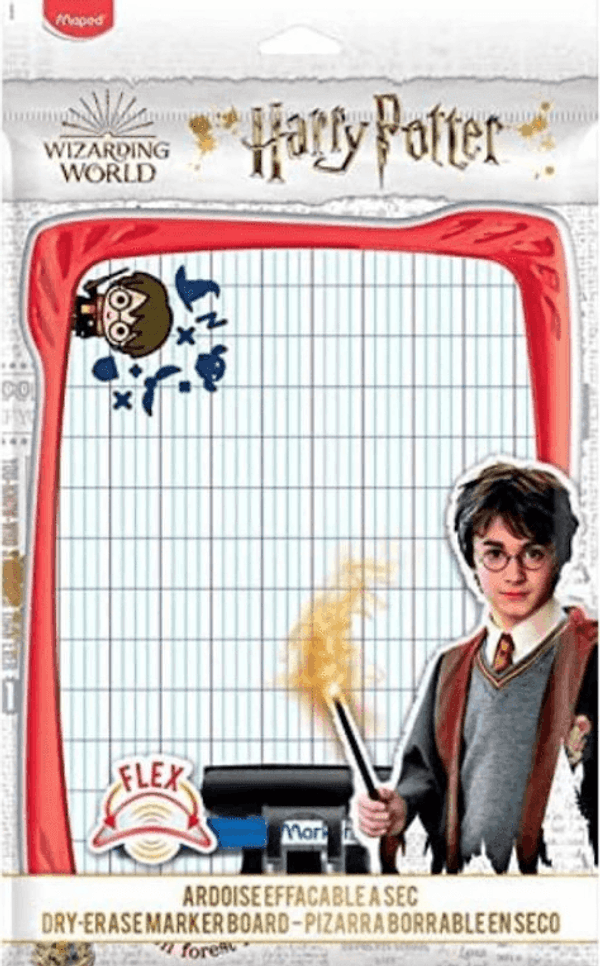 Maped - Harry Potter Lavagna Bifacciale Quadrettata/Bianca 25x18 cm