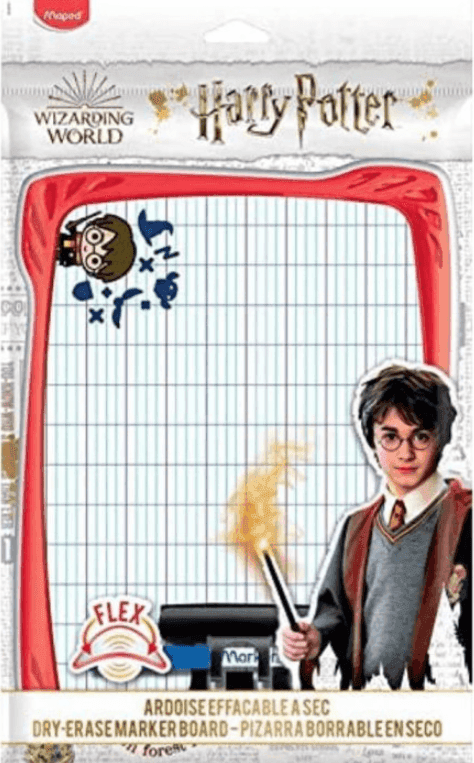 Maped - Harry Potter Lavagna Bifacciale Quadrettata/Bianca 25x18 cm