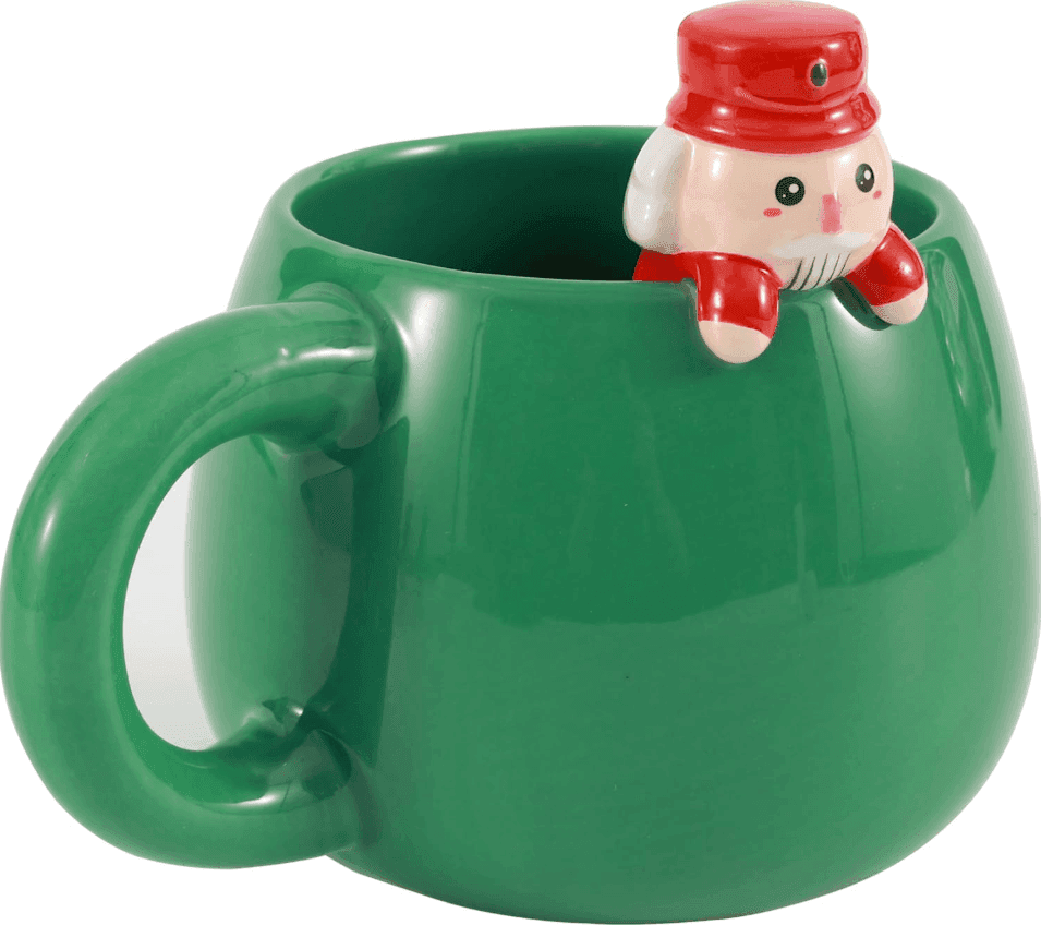 i-Total - Tazza in Cermica con Charm Schiaccianoci Natale (XL2525H) - 2