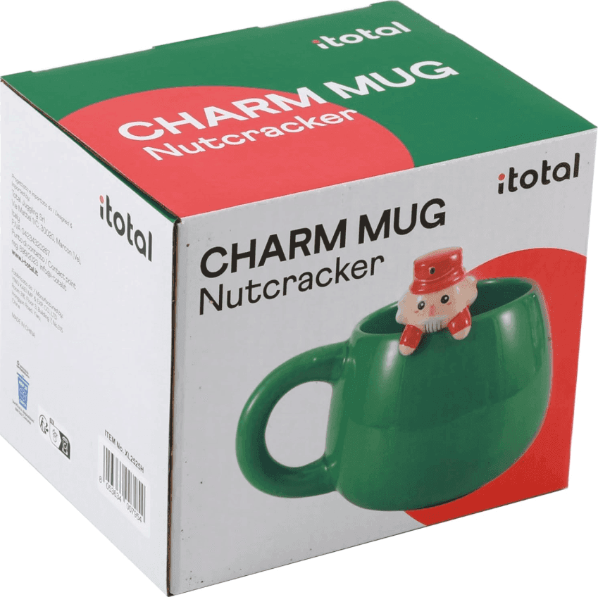 i-Total - Tazza in Cermica con Charm Schiaccianoci Natale (XL2525H) - 5