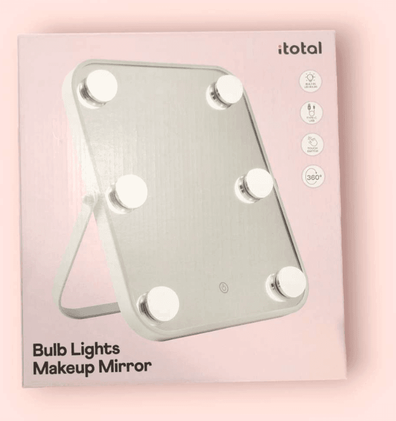 i-Total - Specchio luminoso per trucco per la camera (XL2943)