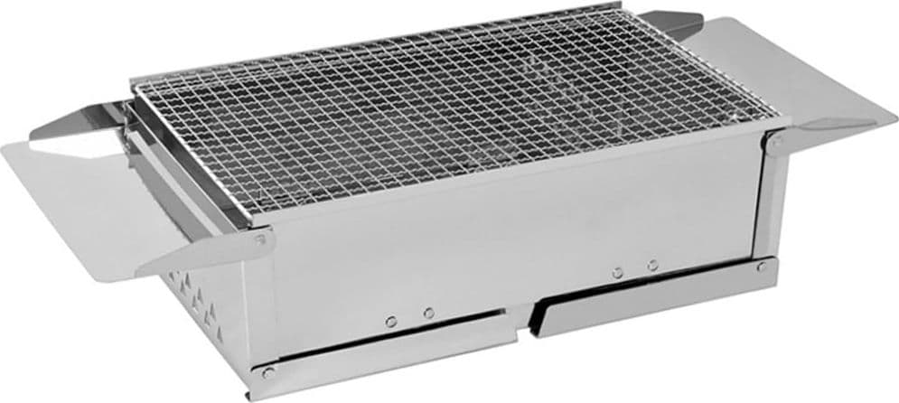 BARBECUE GRIGLIA IN ACCIAIO PIEGHEVOLE PER PICNIC CAMPEGGIO A CARBONE PORTATILE 638963 - 2