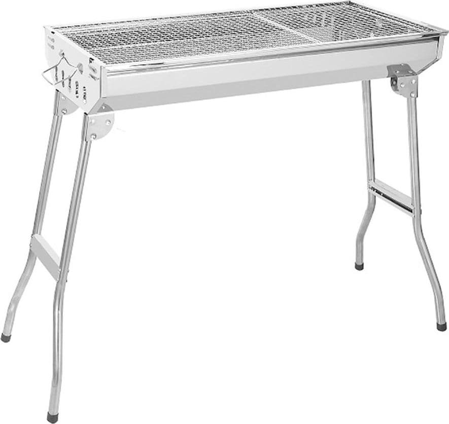 BARBECUE GRILL PORTATILE PIEGHEVOLE A CARBONE CAMPEGGIO ESCURSIONI PICNIC GIARDINO 638964