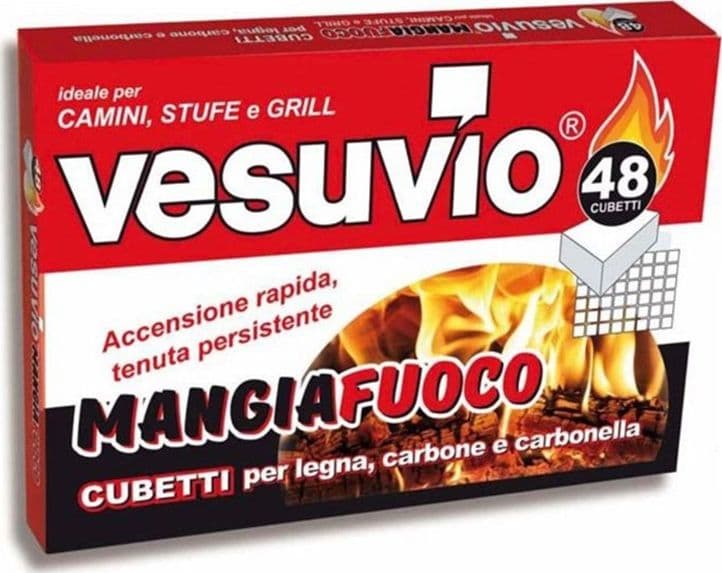 SET 24PZ ACCENDIFUOCO DA 48 CUBI PER LEGNA CARBONE CARBONELLA CAMINI STUFE GRILL 618669A