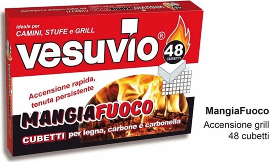 SET 24PZ ACCENDIFUOCO DA 48 CUBI PER LEGNA CARBONE CARBONELLA CAMINI STUFE GRILL 618669A - 3