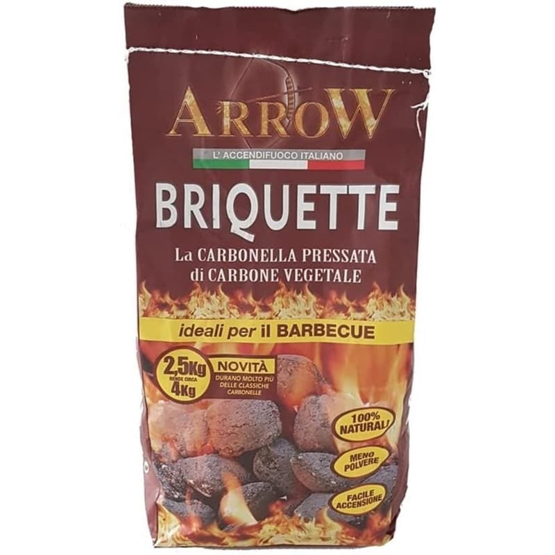 CARBONELLA CARBONE VEGETALE PRESSATO PER BARBECUE 2,5KG NATURALE FACILE ACCENSIONE 032545