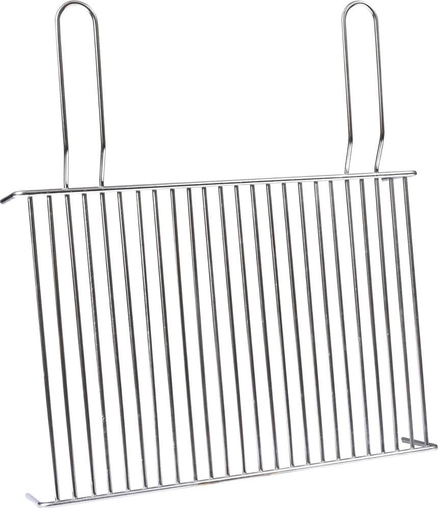 GRATICOLA GRIGLIA PER BARBECUE BRACE CAMINO IN ACCIAIO 2 MANICI CON PIEDI 30X30 CM 009910A - 3
