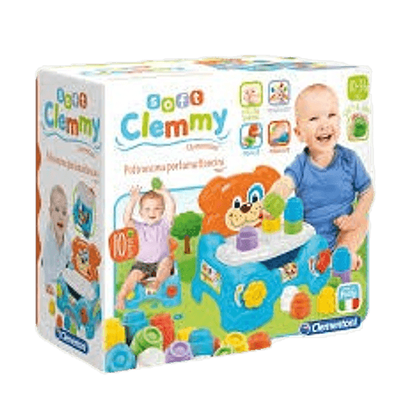 Clementoni - Soft Clemmy Poltroncina Porta Mattoncini Morbidi 17080 - 5